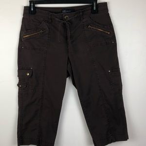 Cargo Capri Brown AK Jeans size 12